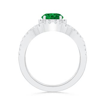 AAAA - Emerald / 1.46 CT / 14 KT White Gold