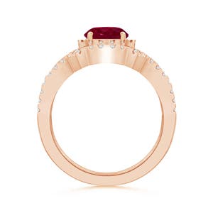 A - Ruby / 1.26 CT / 14 KT Rose Gold