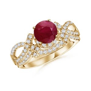 A - Ruby / 1.26 CT / 14 KT Yellow Gold