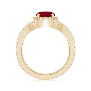 AA - Ruby / 1.26 CT / 14 KT Yellow Gold