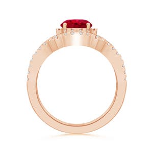 AAA - Ruby / 1.26 CT / 14 KT Rose Gold