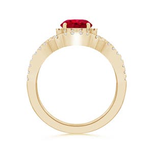 AAA - Ruby / 1.26 CT / 14 KT Yellow Gold