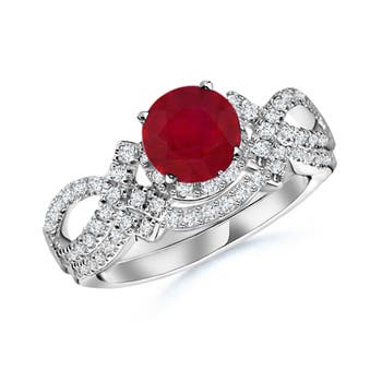 AA - Ruby / 1.71 CT / 14 KT White Gold