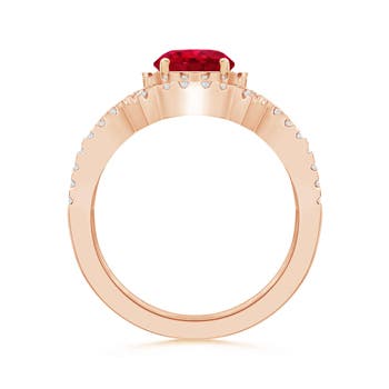 AAA - Ruby / 1.71 CT / 14 KT Rose Gold