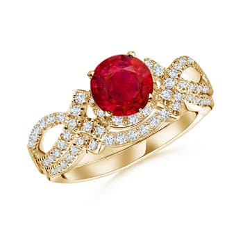 AAA - Ruby / 1.71 CT / 14 KT Yellow Gold