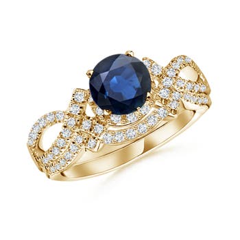 AA - Blue Sapphire / 1.71 CT / 14 KT Yellow Gold