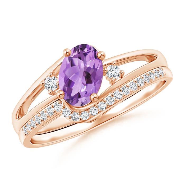 A - Amethyst / 0.83 CT / 14 KT Rose Gold