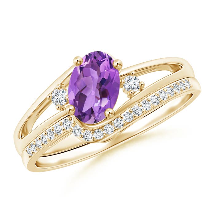 AA - Amethyst / 0.83 CT / 14 KT Yellow Gold