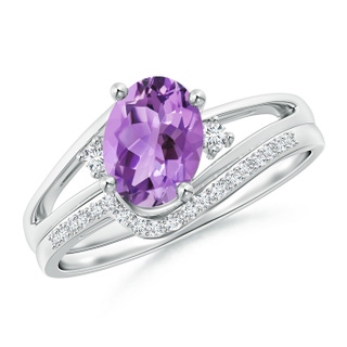 Oval A Amethyst