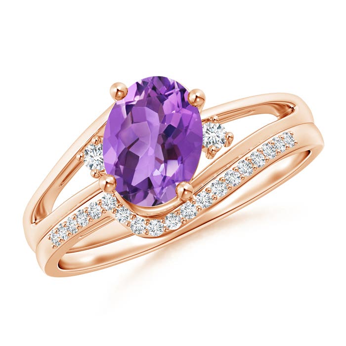 AA - Amethyst / 1.35 CT / 14 KT Rose Gold