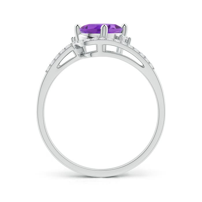 AA - Amethyst / 1.35 CT / 14 KT White Gold