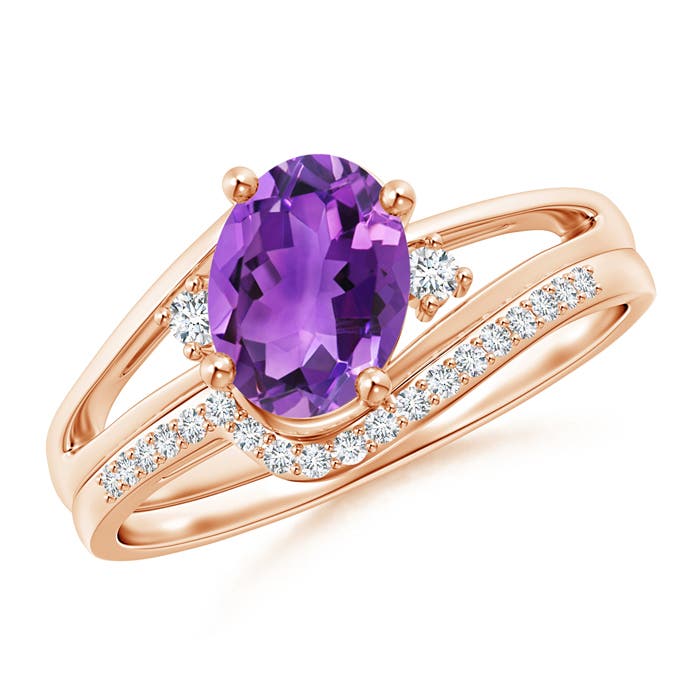 AAA - Amethyst / 1.35 CT / 14 KT Rose Gold