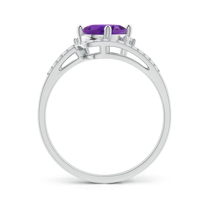 AAA - Amethyst / 1.35 CT / 14 KT White Gold