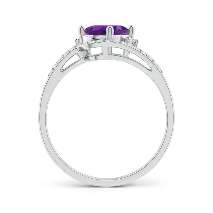 AAAA - Amethyst / 1.35 CT / 14 KT White Gold