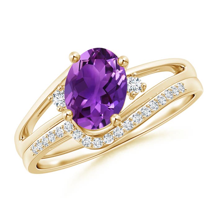 AAAA - Amethyst / 1.35 CT / 14 KT Yellow Gold