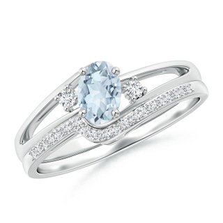 Oval A Aquamarine