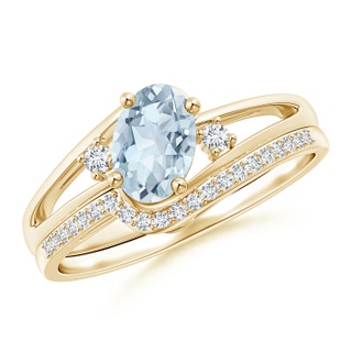 Oval A Aquamarine