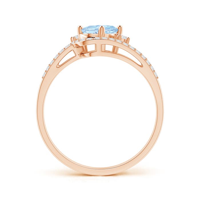 AA - Aquamarine / 0.73 CT / 14 KT Rose Gold