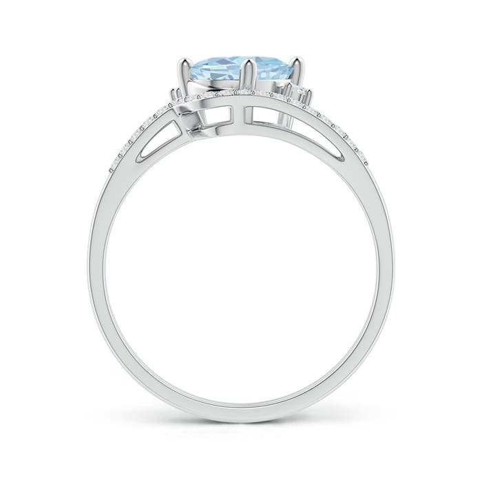 A - Aquamarine / 1.2 CT / 14 KT White Gold