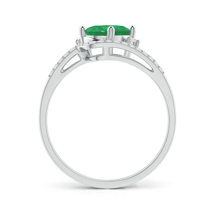 A - Emerald / 1.3 CT / 14 KT White Gold