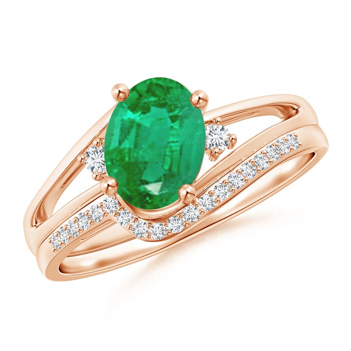 AA - Emerald / 1.3 CT / 14 KT Rose Gold