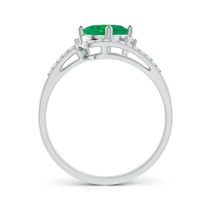 AA - Emerald / 1.3 CT / 14 KT White Gold