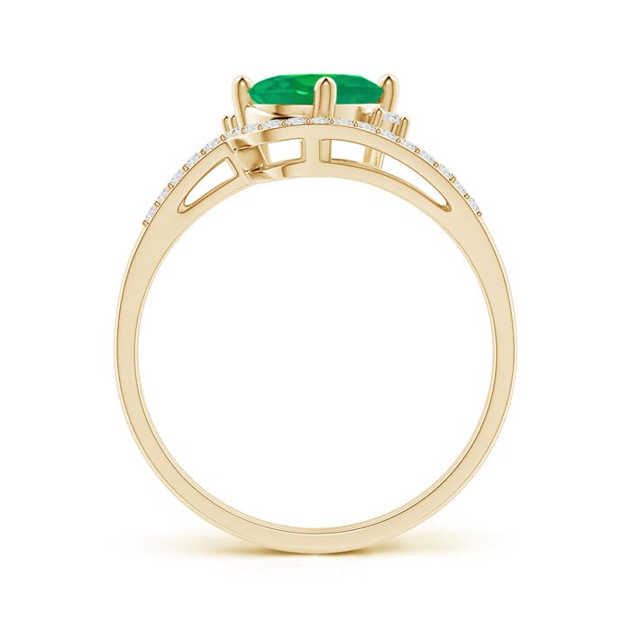 AA - Emerald / 1.3 CT / 14 KT Yellow Gold