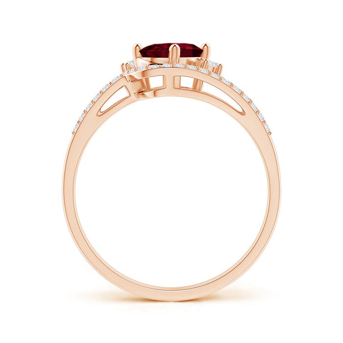 A - Garnet / 1.03 CT / 14 KT Rose Gold