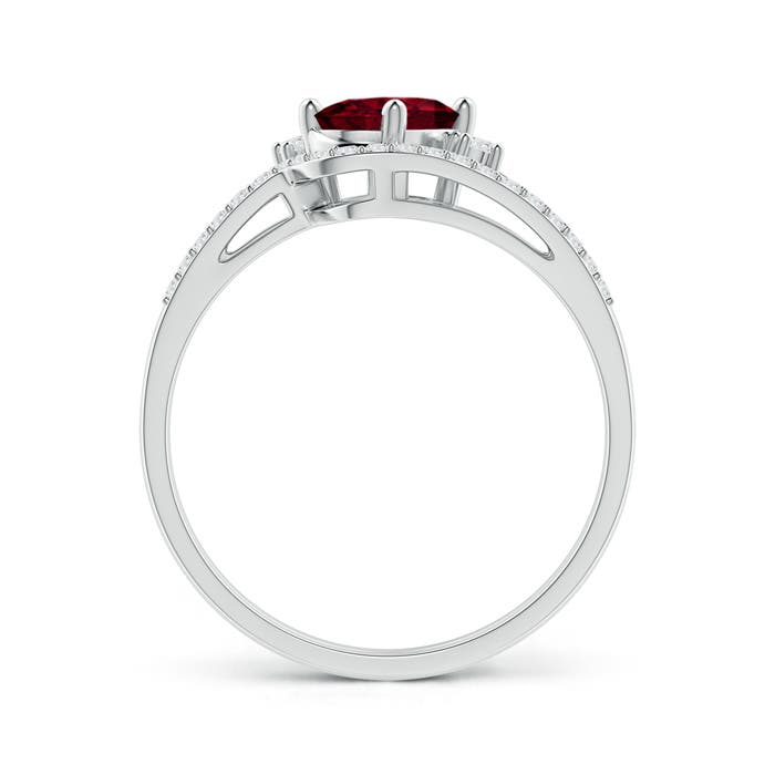 A - Garnet / 1.03 CT / 14 KT White Gold