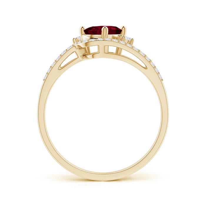 A - Garnet / 1.03 CT / 14 KT Yellow Gold