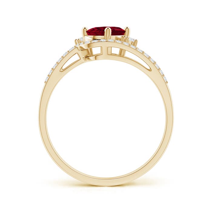 AAA - Garnet / 1.03 CT / 14 KT Yellow Gold