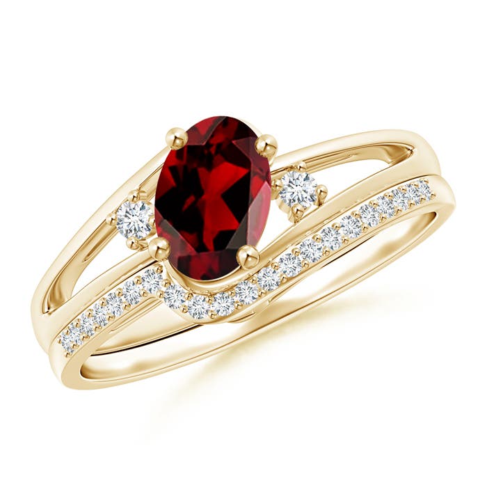 AAAA - Garnet / 1.03 CT / 14 KT Yellow Gold