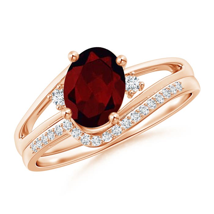 A - Garnet / 1.65 CT / 14 KT Rose Gold