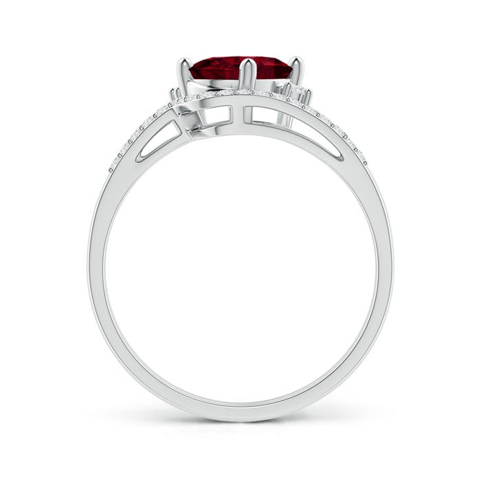 A - Garnet / 1.65 CT / 14 KT White Gold