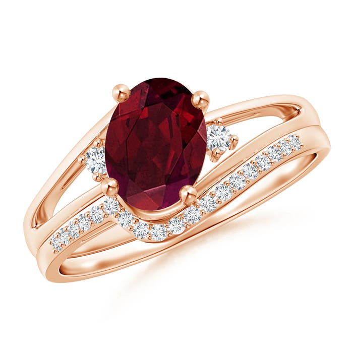 AA - Garnet / 1.65 CT / 14 KT Rose Gold