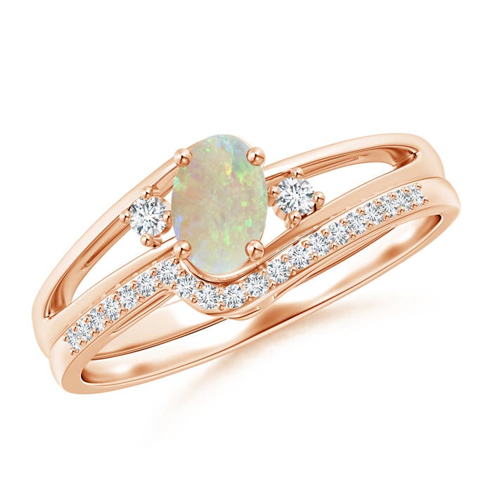 AAA - Opal / 0.41 CT / 14 KT Rose Gold