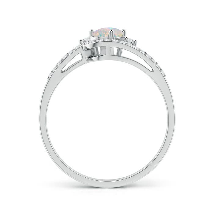 AAAA - Opal / 0.41 CT / 14 KT White Gold