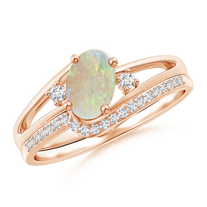 AAA - Opal / 0.58 CT / 14 KT Rose Gold