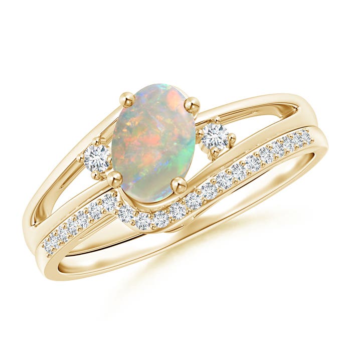 AAAA - Opal / 0.58 CT / 14 KT Yellow Gold