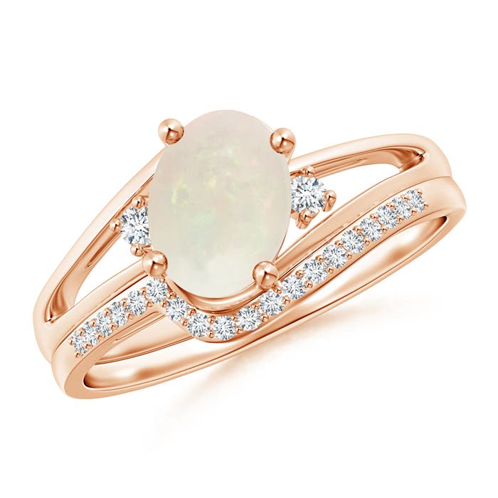 A - Opal / 1 CT / 14 KT Rose Gold