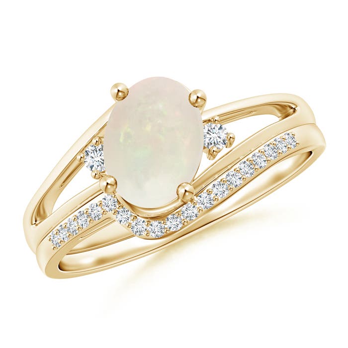 A - Opal / 1 CT / 14 KT Yellow Gold