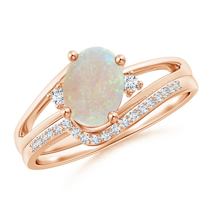 AA - Opal / 1 CT / 14 KT Rose Gold