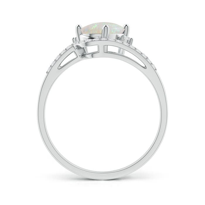 AA - Opal / 1 CT / 14 KT White Gold