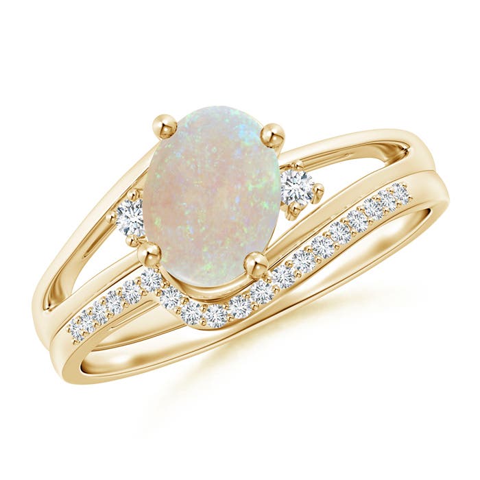 AA - Opal / 1 CT / 14 KT Yellow Gold