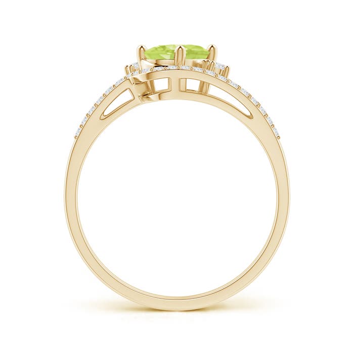 A - Peridot / 0.98 CT / 14 KT Yellow Gold