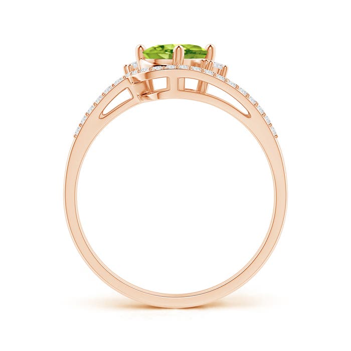 AAA - Peridot / 0.98 CT / 14 KT Rose Gold