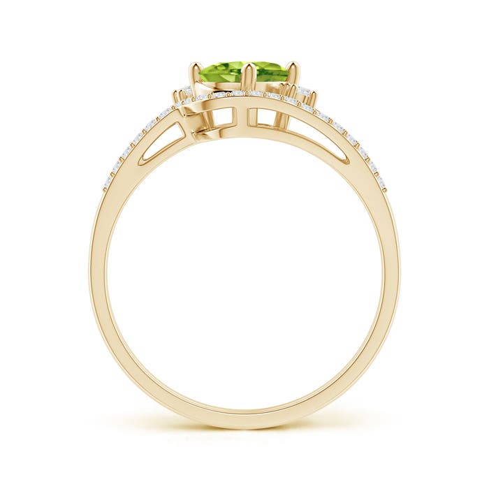 AAA - Peridot / 0.98 CT / 14 KT Yellow Gold