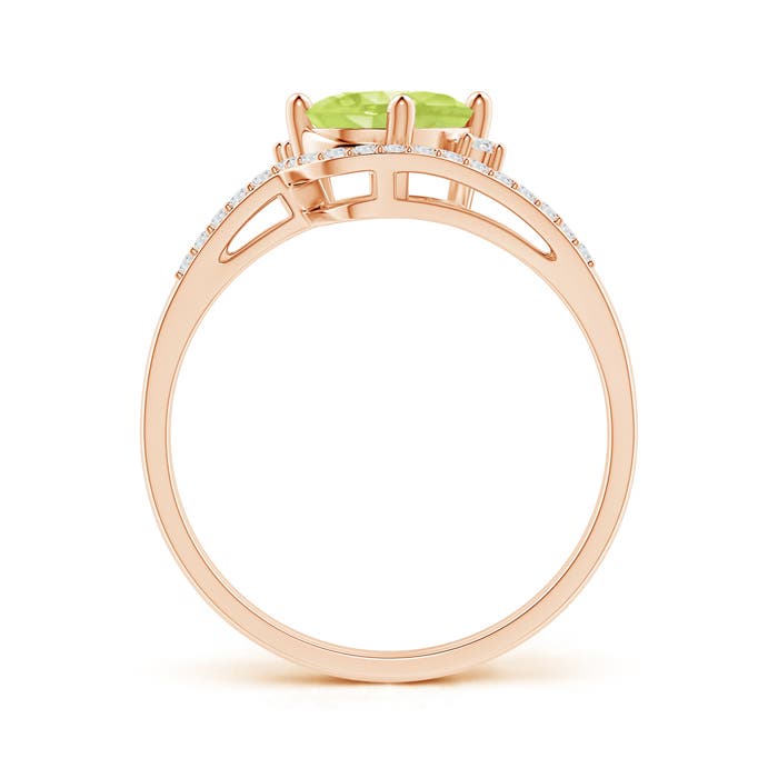 A - Peridot / 1.55 CT / 14 KT Rose Gold