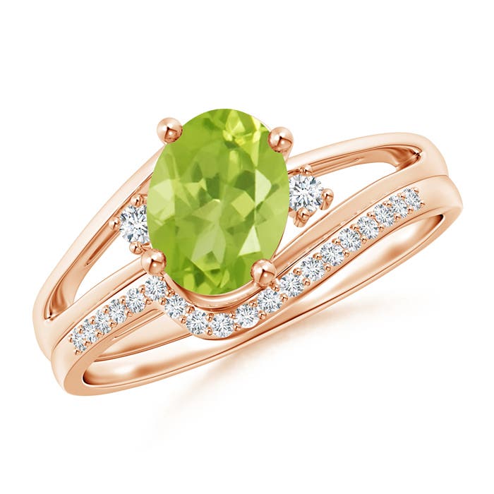 AA - Peridot / 1.55 CT / 14 KT Rose Gold