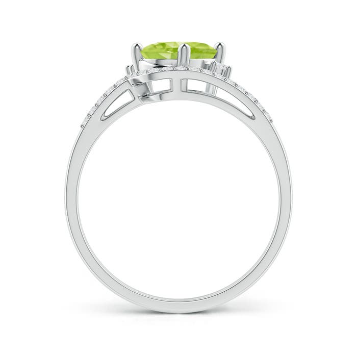 AA - Peridot / 1.55 CT / 14 KT White Gold